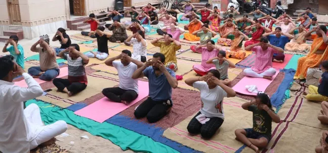 योग एवं प्राणायाम का चित्र