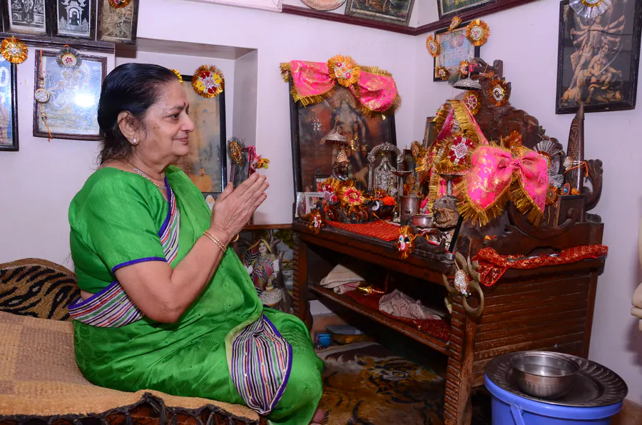 मणिद्वीप में साधनारत परिवारजन